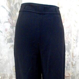 Valentino Miss V -  Black Pant - Size 4 - Made in Italy - Acetate and Rayon